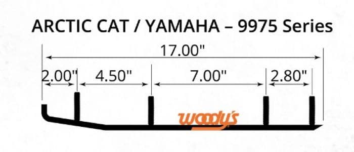 4" ACE CARBIDE RUNNERS A/C YAM 9975
