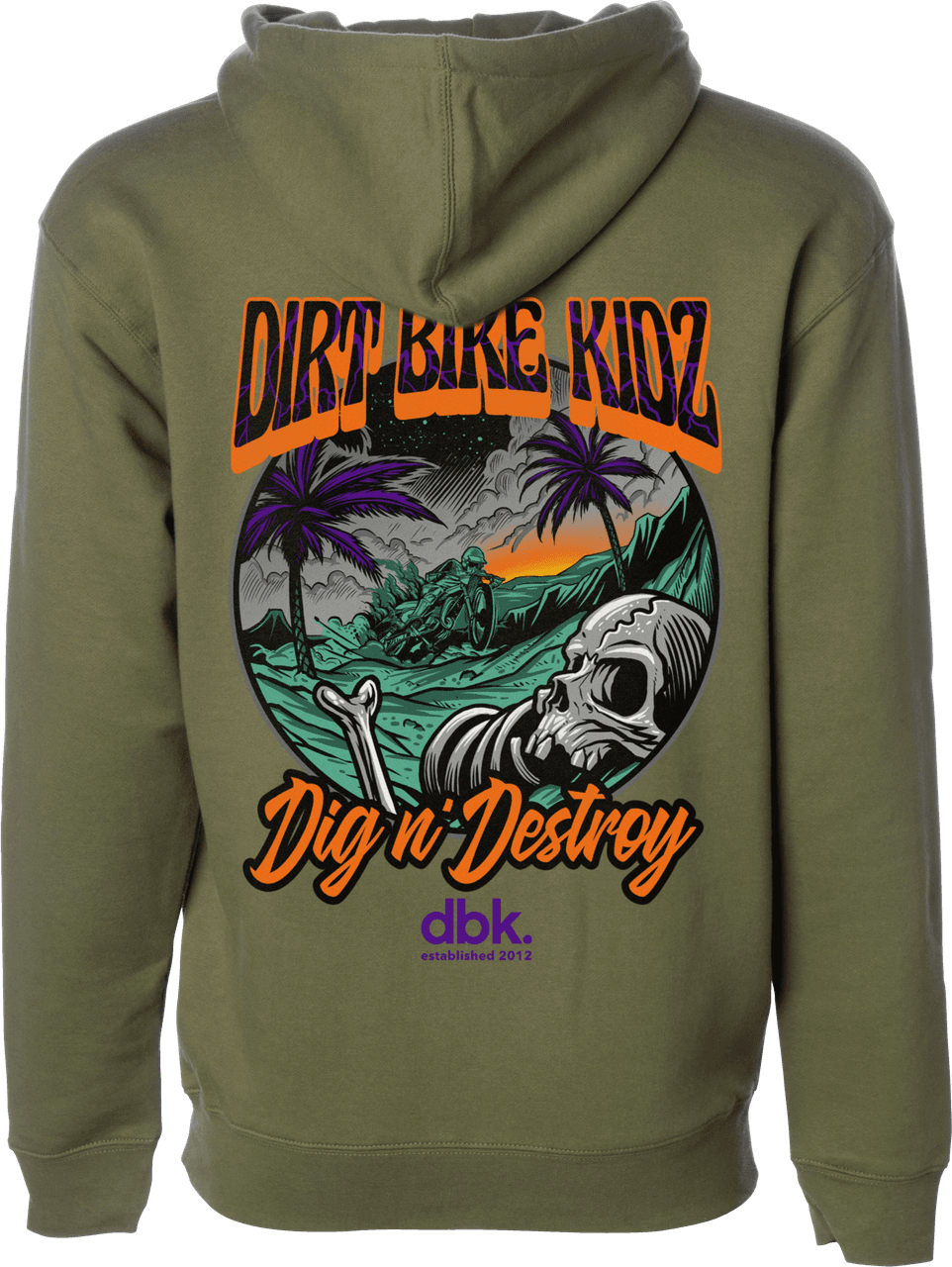 Dbk Boneyard Youth Hoodie Military Green Yx