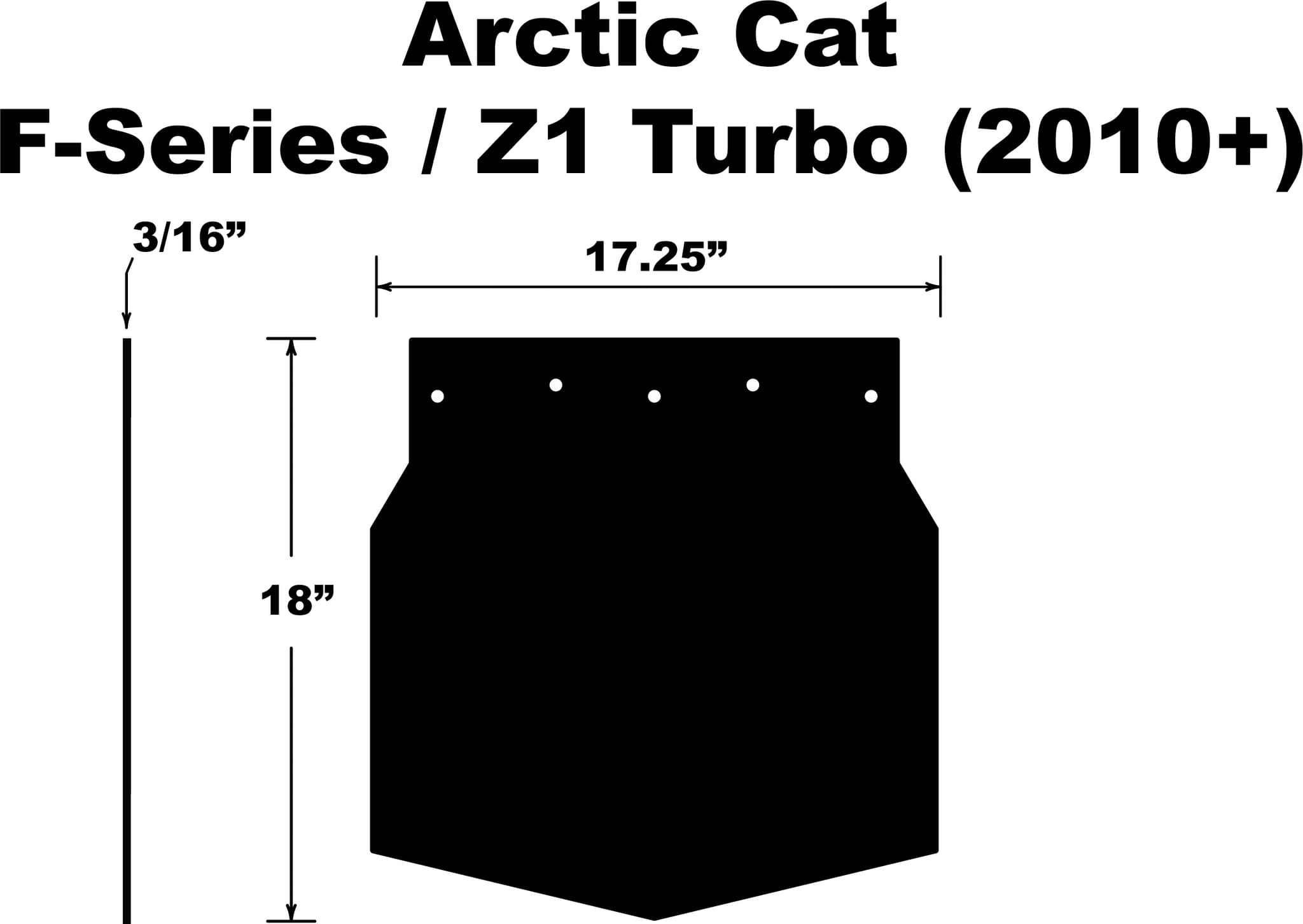 Pdp Snowflap Arctic Cat F-SERIES/Z1 Turbo 2010+
