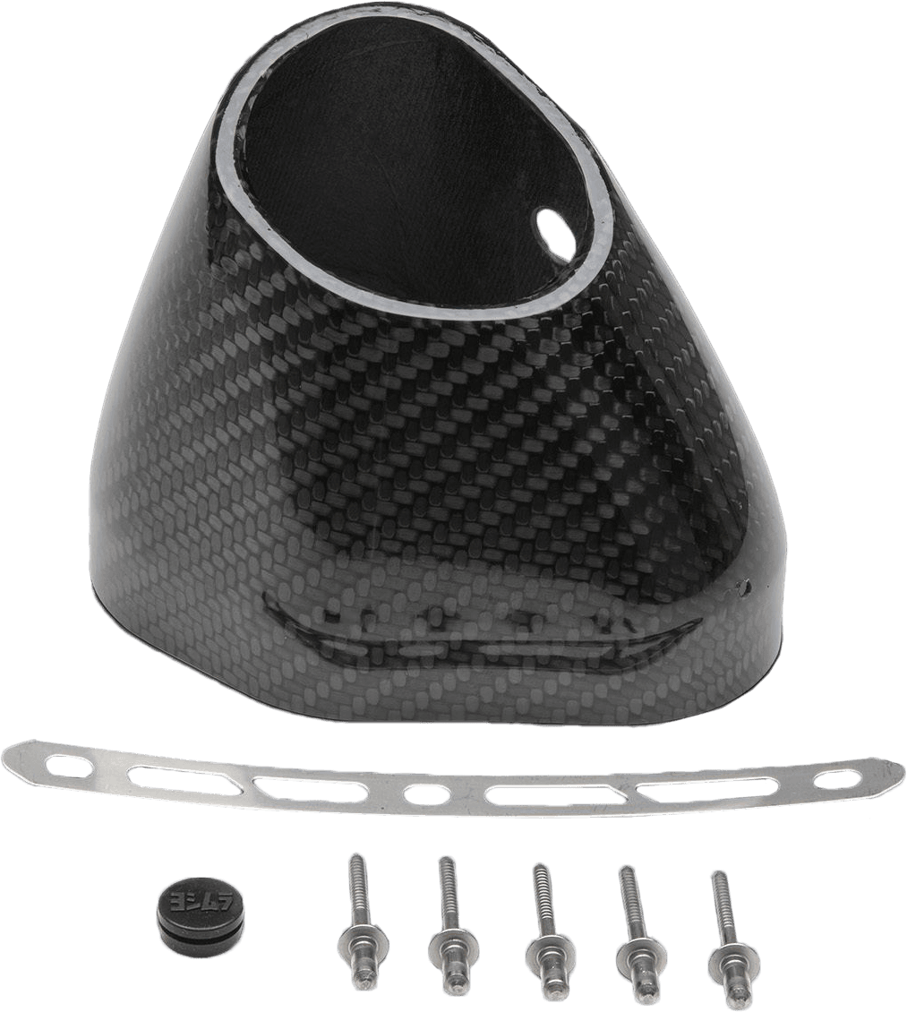 Yoshimura End Cap Kit Left Side R77 Left Cf Slash-Cut