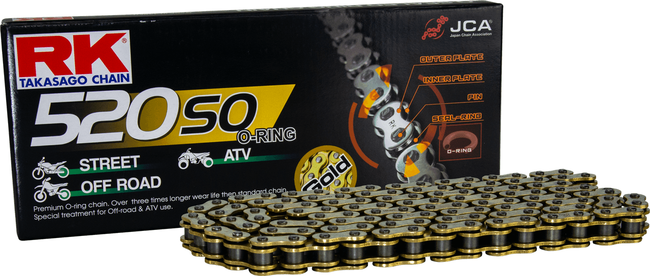 Rk Excel GB520SO Drive Chain Gold 520 X 130