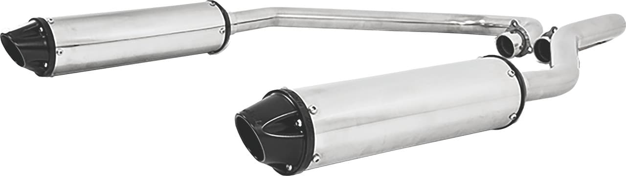 Mbrp Dual Slip-On System W/ Performance Muffler Black Tip