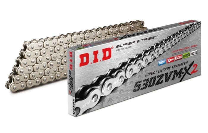 D.I.D X-RING CHAIN 530ZVM-X2 SILVER 120ZB
