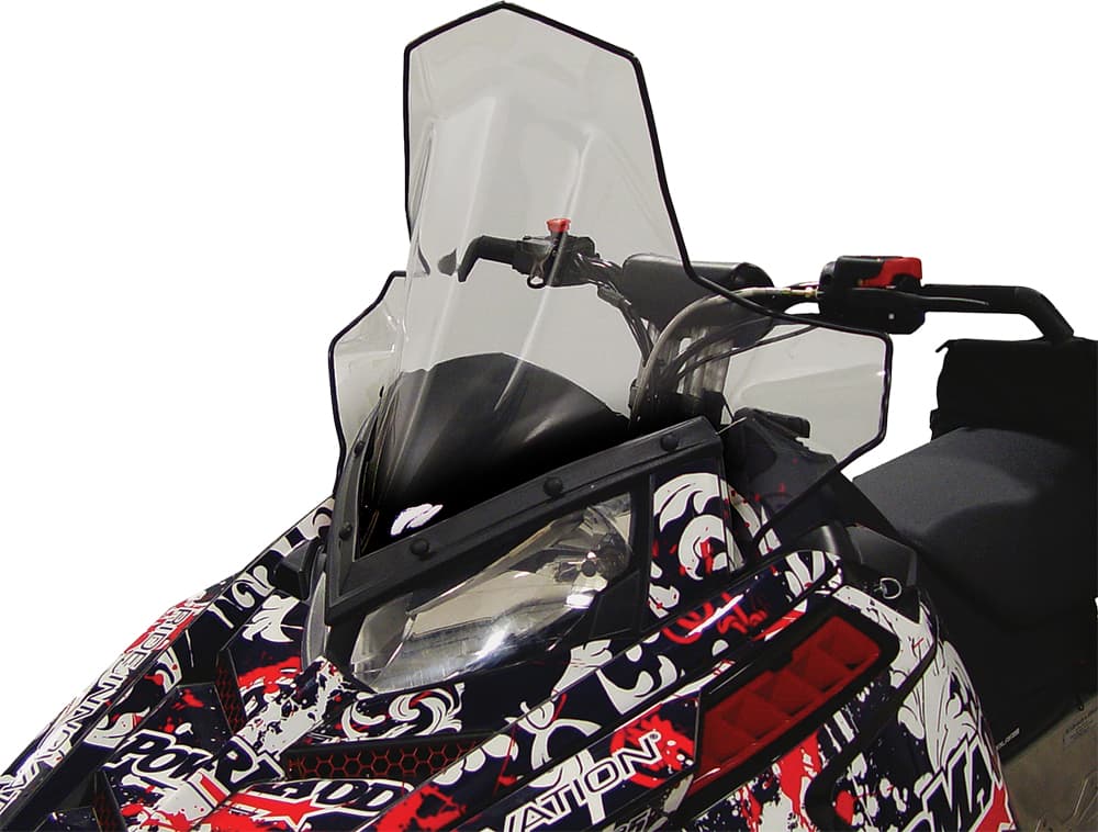 Powermadd Cobra Windshield Tall Smk/Black 20.5" Polaris Pro-Ride