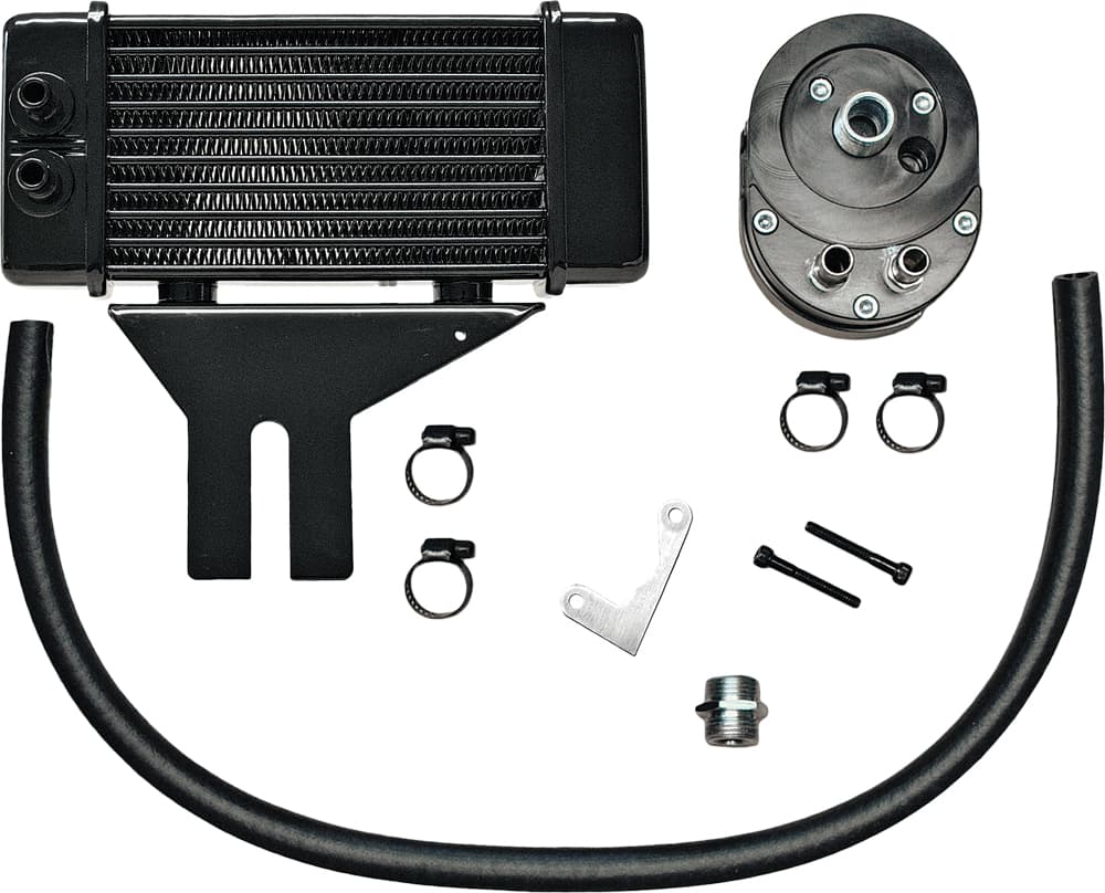 Jagg Lowmount 10-ROW Oil Cooler Black