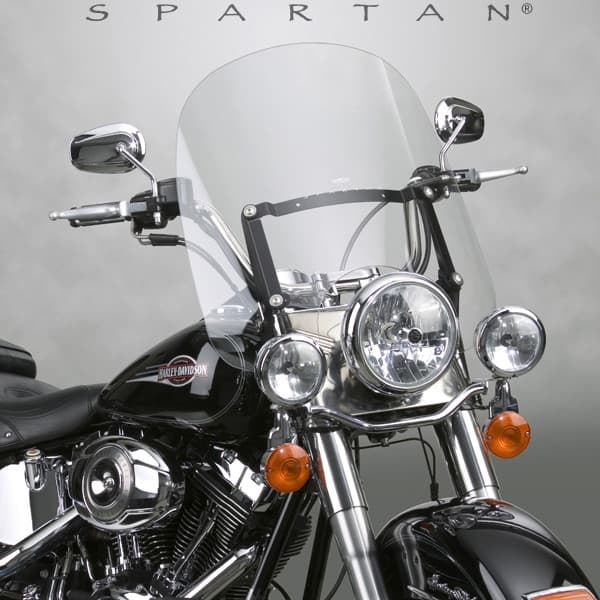 National Cycle Spartan Windshield 18.5" Clear Quick Release