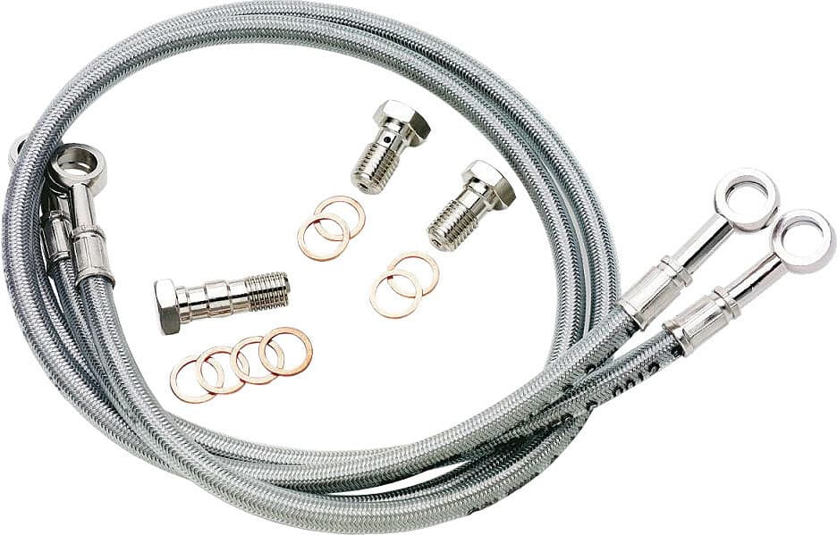 Gbrakes Brake Line Front Silver Honda