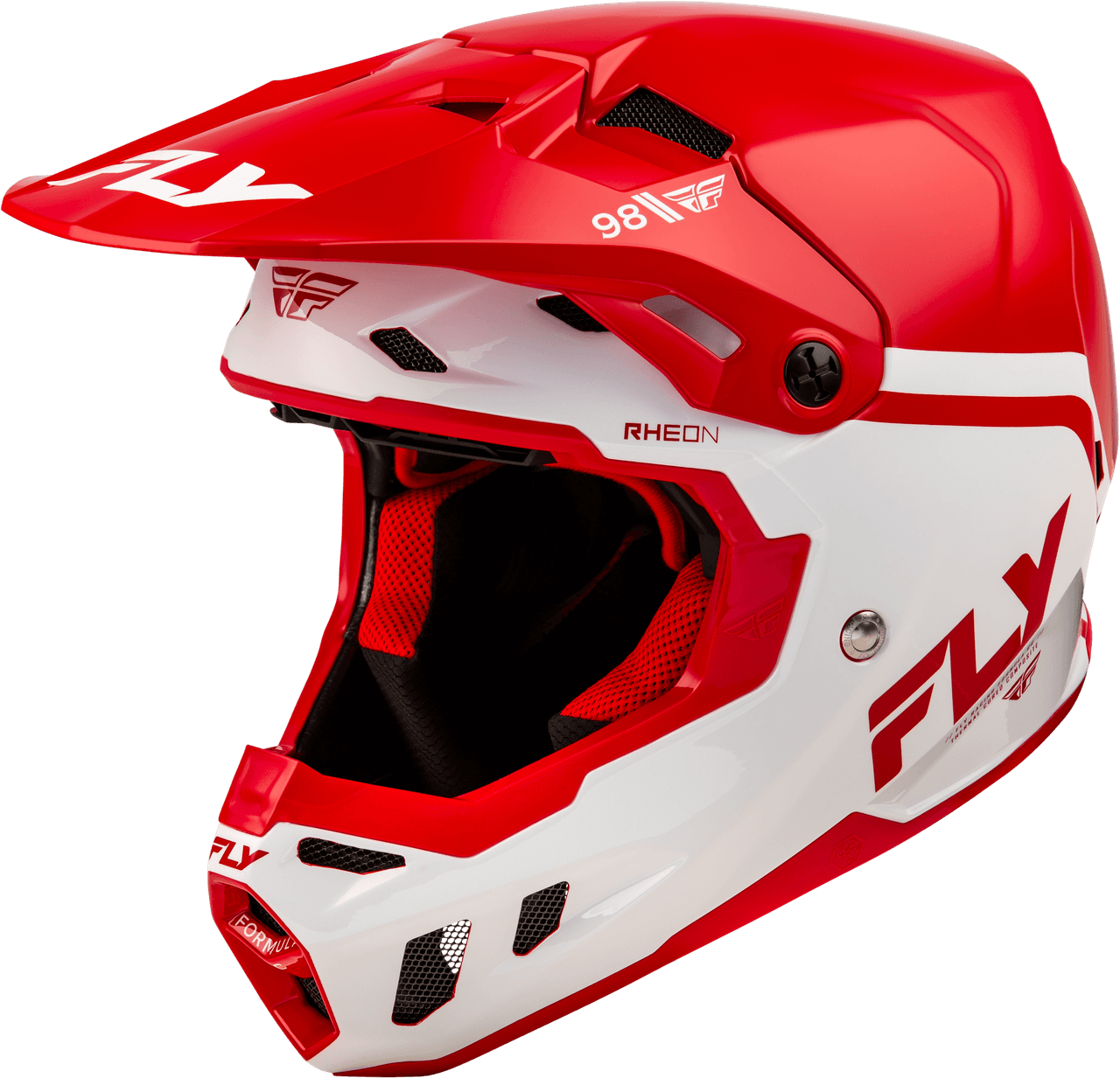 Fly Racing Youth Formula Cc Objective Helmet Red/White YL