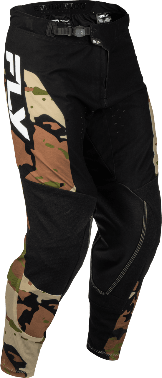 Fly Racing Evolution DST Hunt Pants Black/Camo Size 38