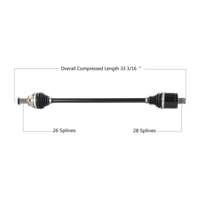 TYTANEUM HEAVY DUTY CV AXLE POLARIS REAR LEFT/RIGHT
