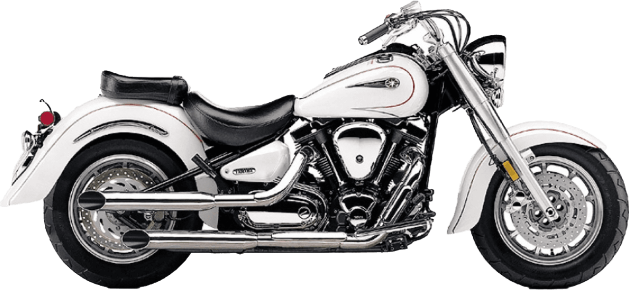 Cobra Blvd Slashcut Slip On Chrome Yamaha V-Star 1100