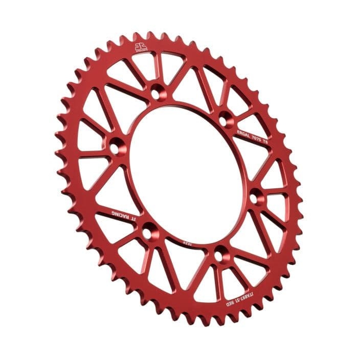 REAR ALLOY SPROCKET RED 51 TOOTH
