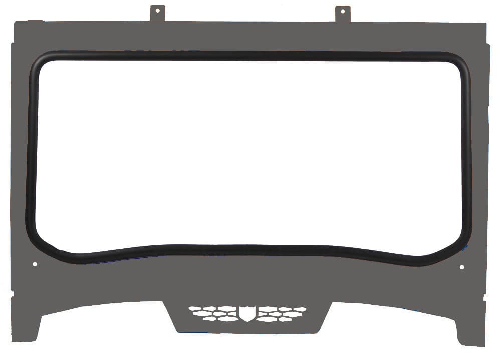 Pro Armor Asylum Front Windshield Stealth Grey