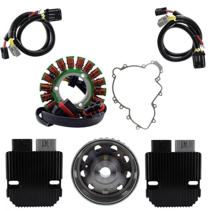 RMSTATOR REVOLT VOLT REG + SPLYT STATOR + FLYWHEEL + GASKET