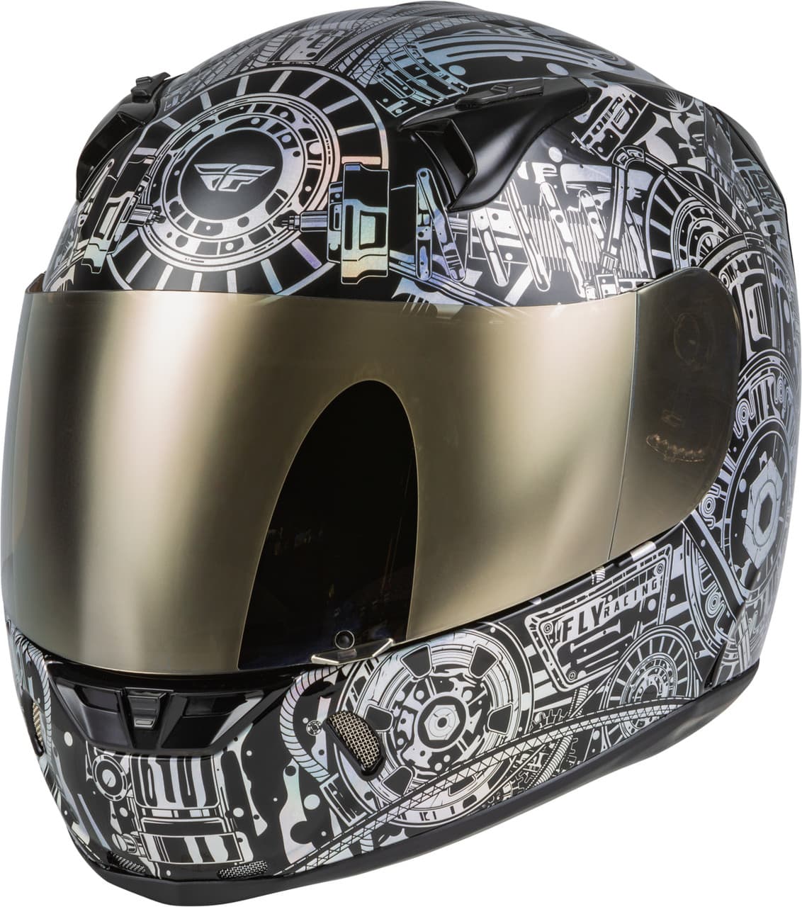Fly Racing Revolt Matrix Helmet Iridescent XL