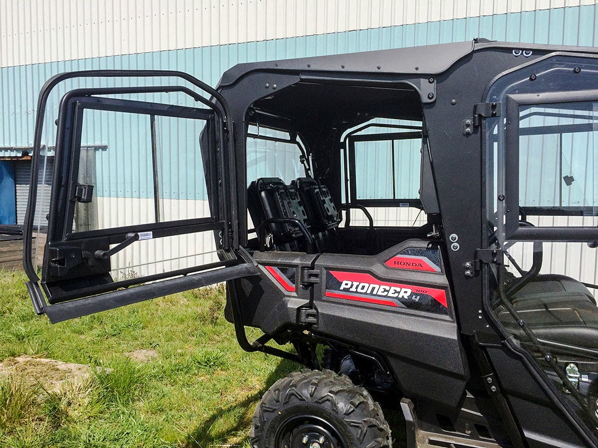 Open Trail UTV Cab Rear Roof/Back Pane W/Rear Doors