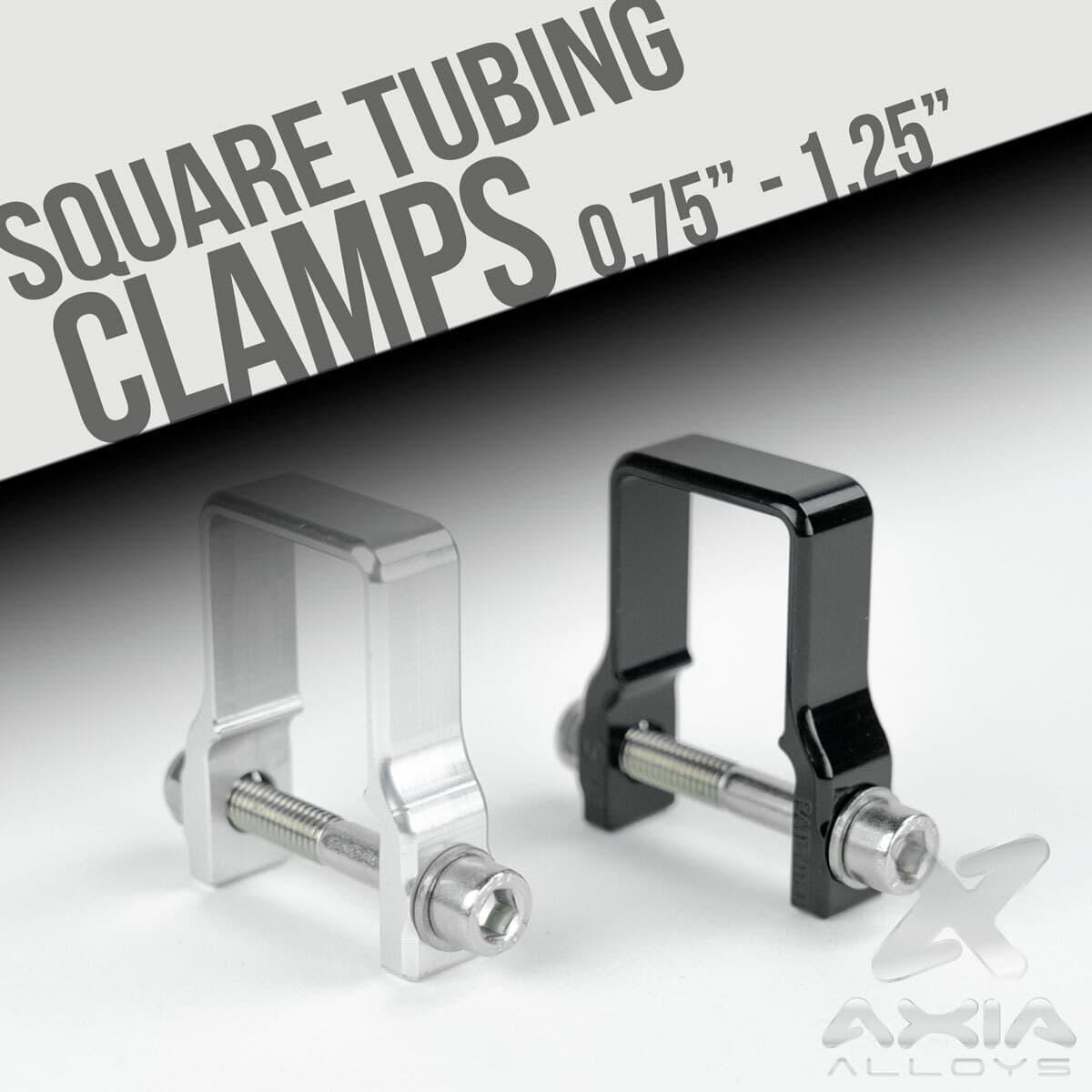 1.25" SQUARE TUBE STRAP CLAMP BLACK
