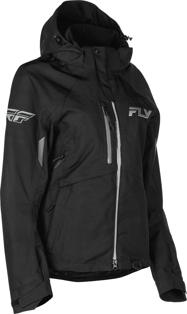Fly Racing Women'S Carbon Jacket Black/Grey 4X