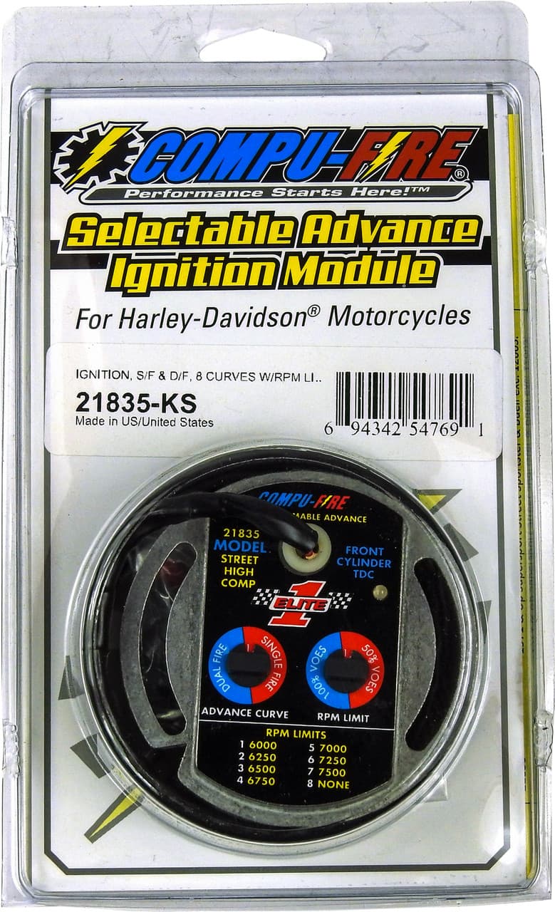 Compufire Ignition Kit Single/Dual Fire Ks Hi PERF.`70-99 Bt `71-01 XL