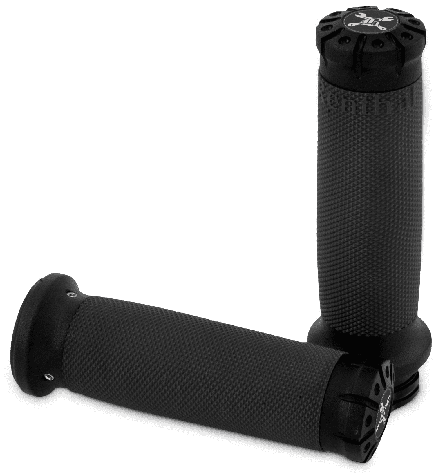 Burly Brand Hawk Billet Handle Grip Set Dual Cable