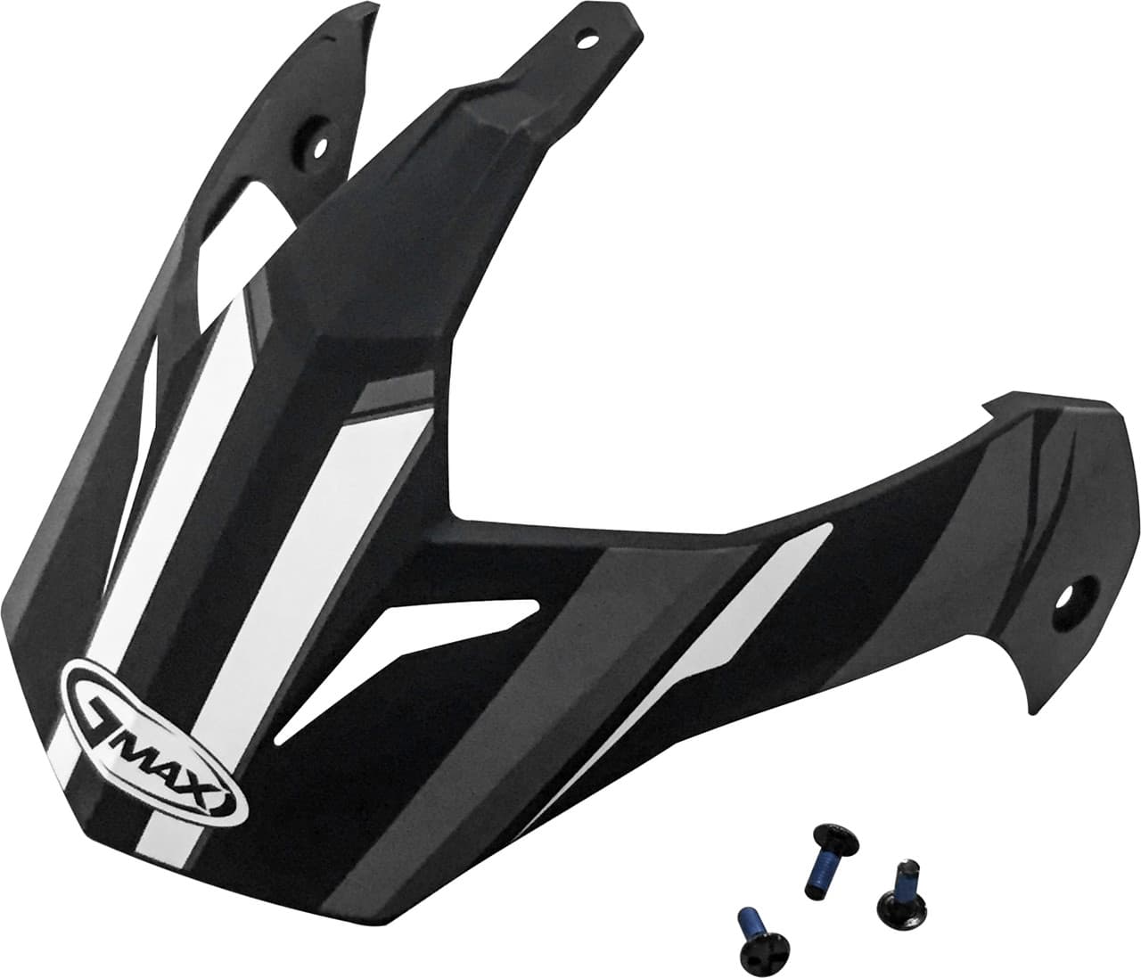 Gmax Visor Vertical Matte Black Dark Silver W/Screw GM-11