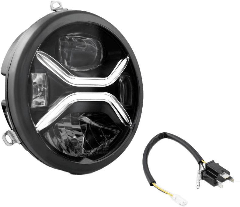 Koso 7" Zenith LED Headligh H4 Plug
