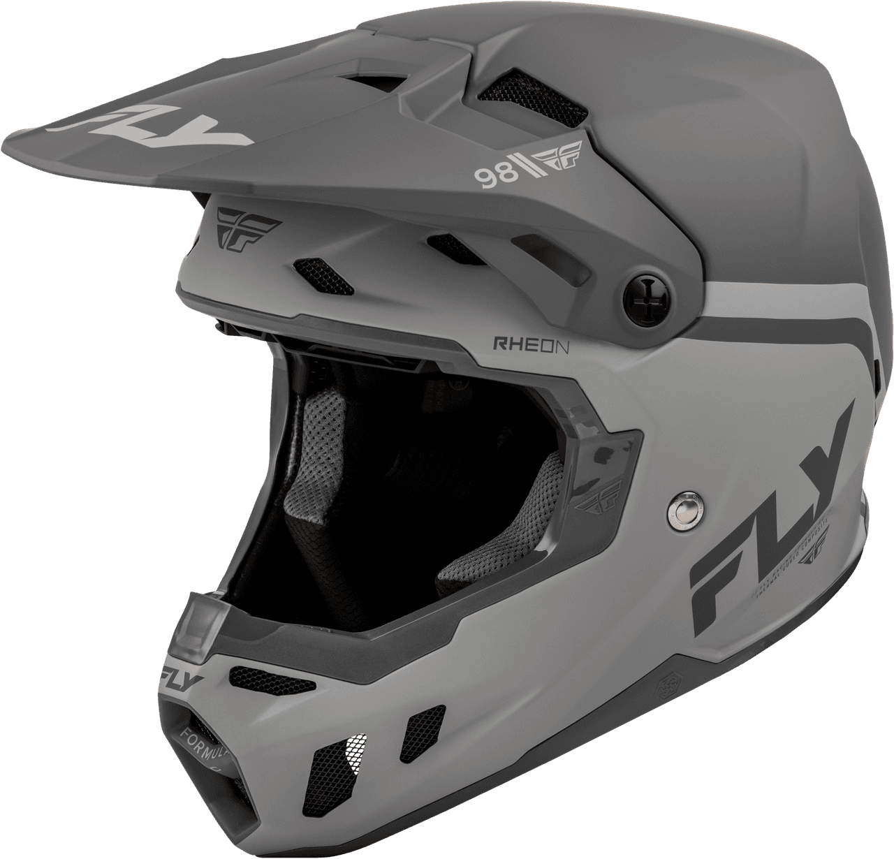 Fly Racing Youth Formula Cc Objective Helmet Matte Black/Grey YL