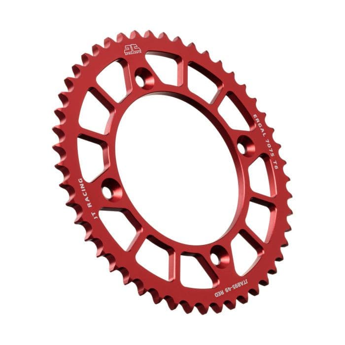 REAR ALLOY SPROCKET RED 49 TOOTH