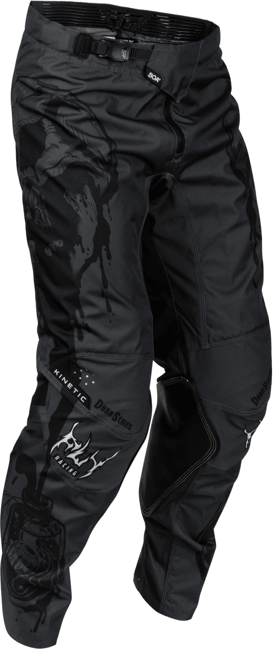 Fly Racing Kinetic Dark Series Pants Grey/Black Size 30