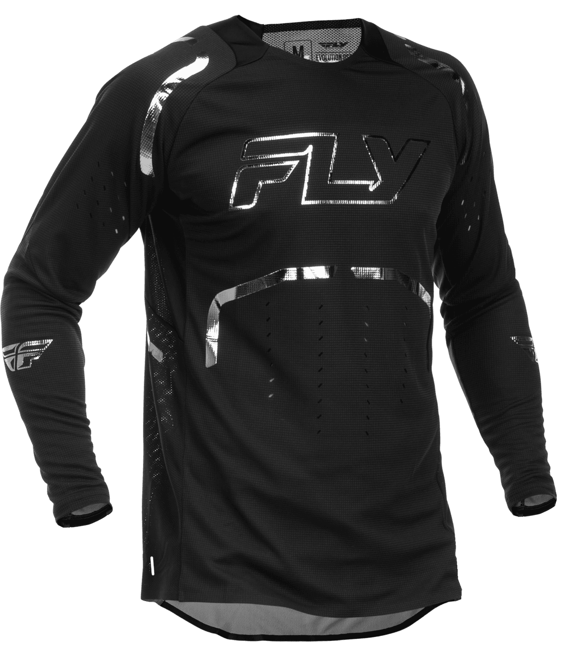 Fly Racing Evolution DST Se Spark Jersey Black/Silver LG