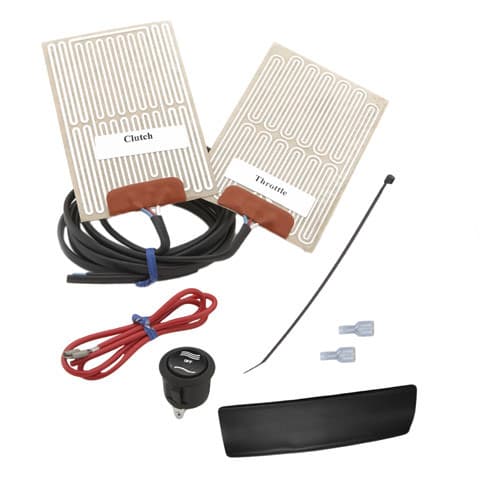 HEAT DEMON MOTORCYCLE GRIP WARMER KIT WITH ROUND ROCKER SWITCH