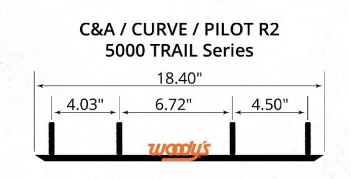 Woodys 4" Ace Carbide Runners C&A Pro Skis 5000