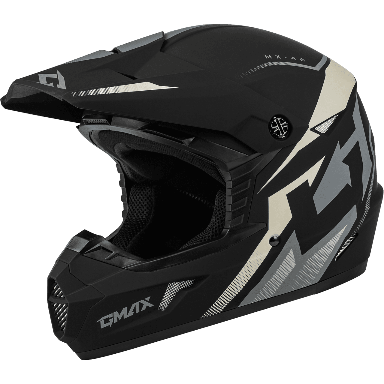 Gmax MX-46 Compound Helmet Matte Black/Grey/White MD