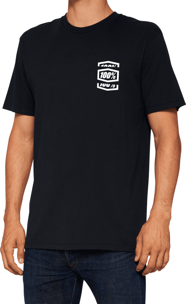 100-PERCENT Crop Ss Tee Black SM