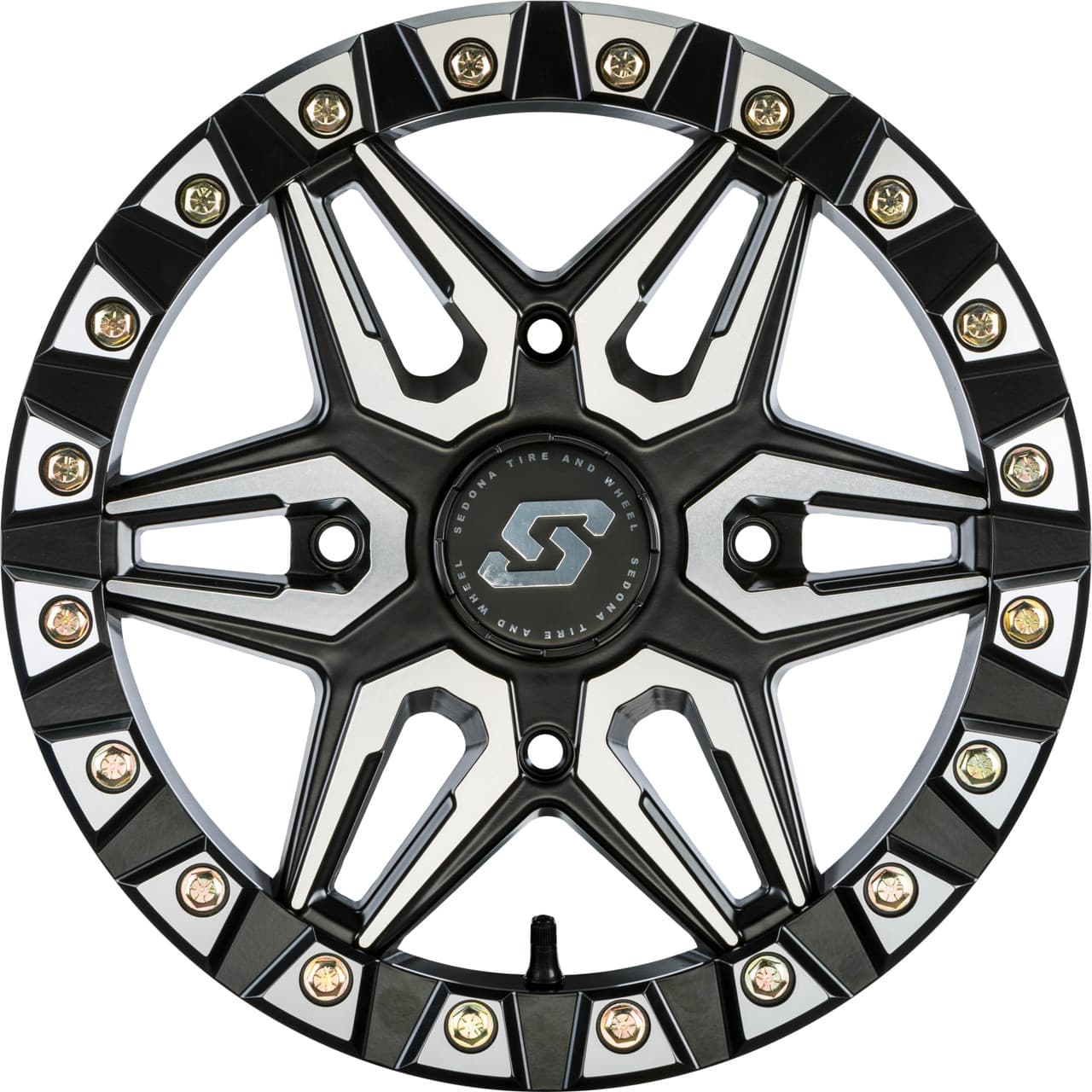 Sedona Split 6 Bdlk Wheel 15X6 4/137 5+1 (+38MM) Black/Machined