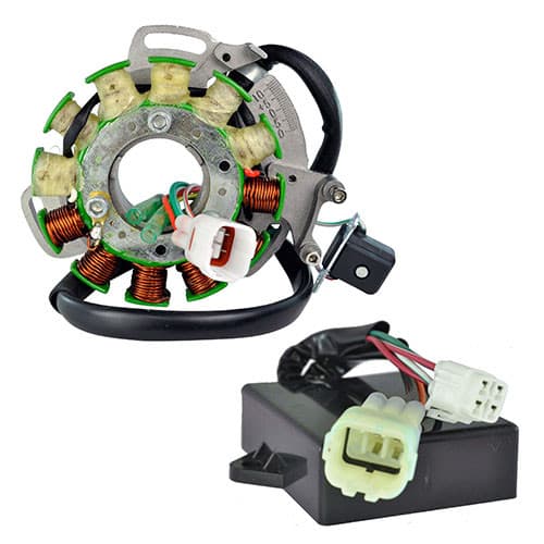 RMSTATOR KIT HIGH OUTPUT STATOR 100 WATTS + HP CDI BOX