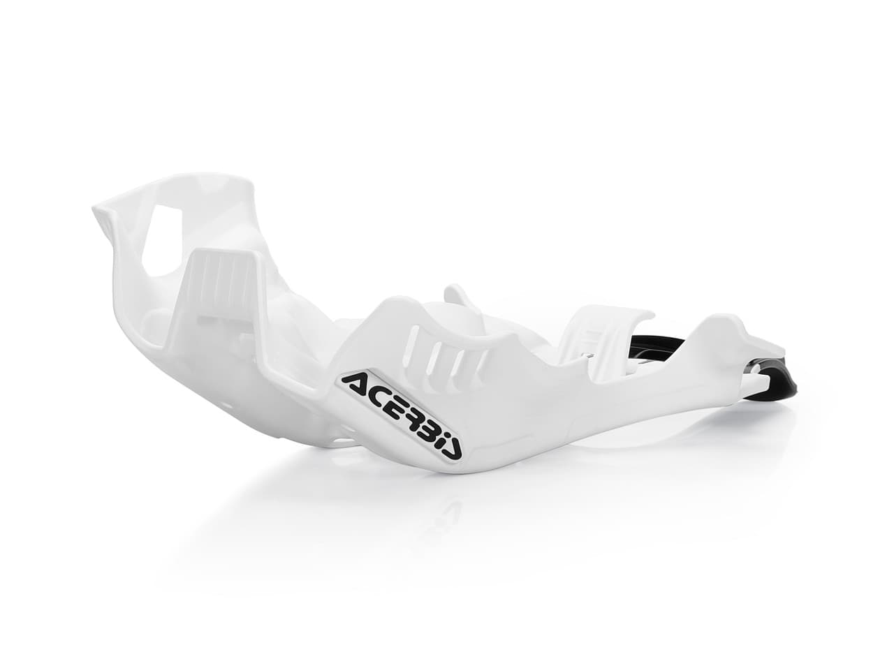 Acerbis Skid Plate W/Linkage Guard White/Black