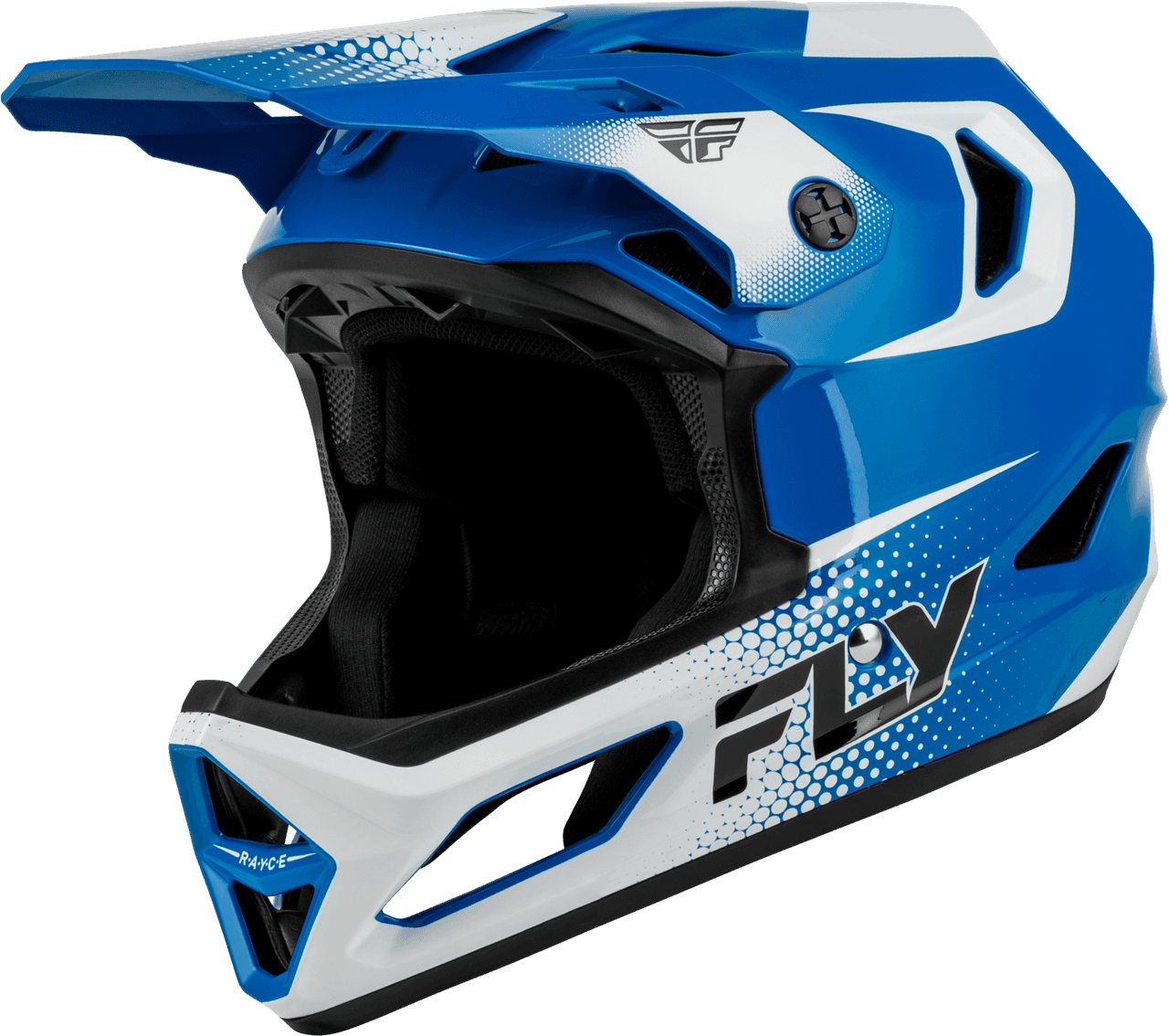 Fly Racing Rayce Sonar Bicycle Helmet Blue/White/Black XL