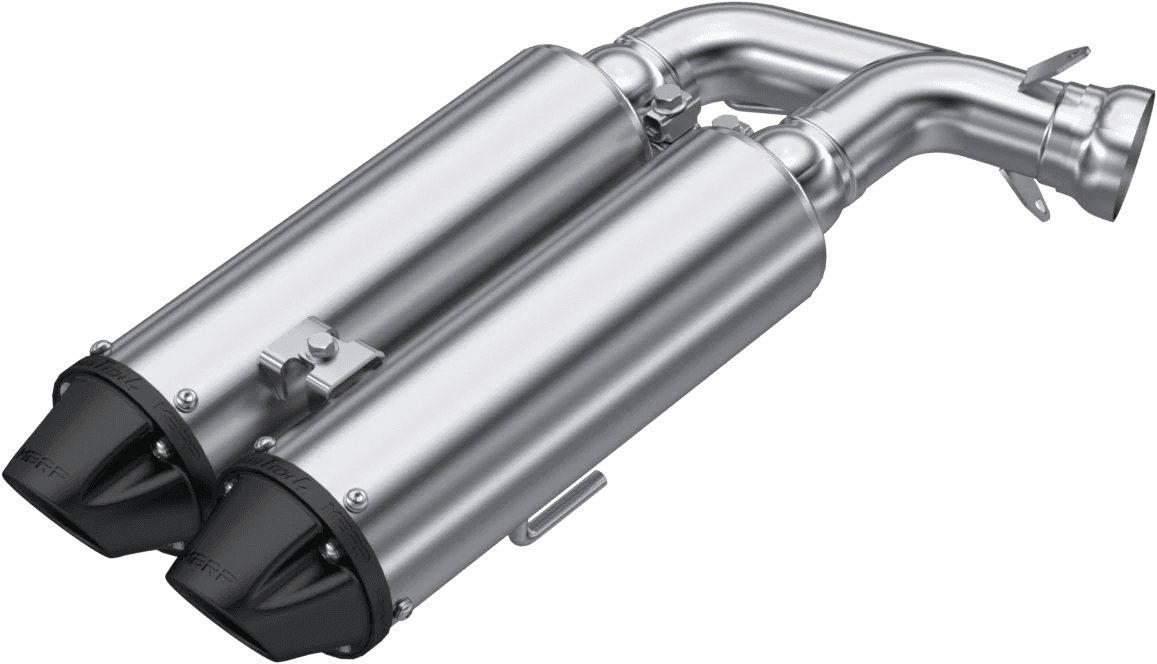 Mbrp Dual Slip-On System W/ 4" Performance Muffler Black Tip