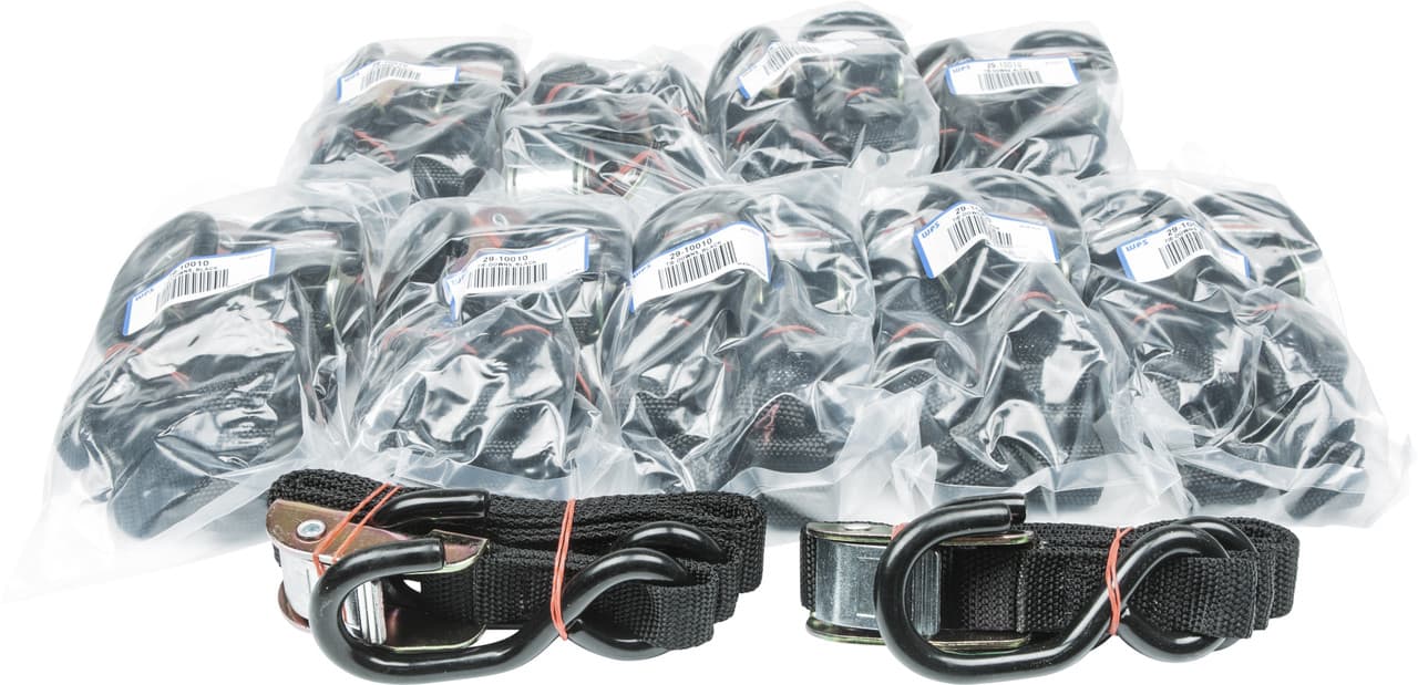 Fire Power 1" Tie-Down Black 10/PAIRS