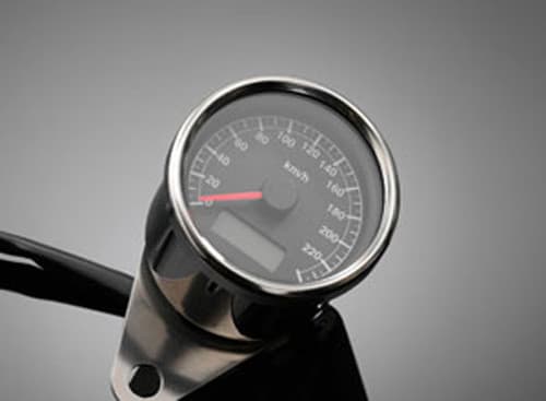 SPEEDO BLACK FACE, BLUE LED R60MM