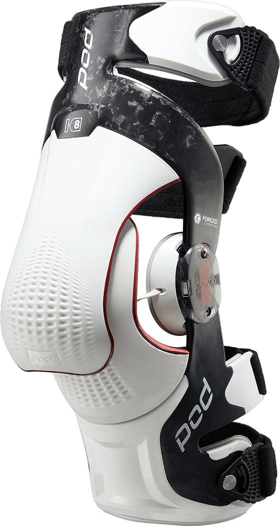 Pod K8 3.0 Knee Brace Carbon (LT) Carbon/White 2X