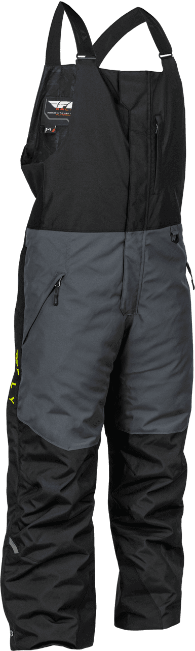 Fly Racing Outpost Bib Black/Grey/Hi-Vis 2X
