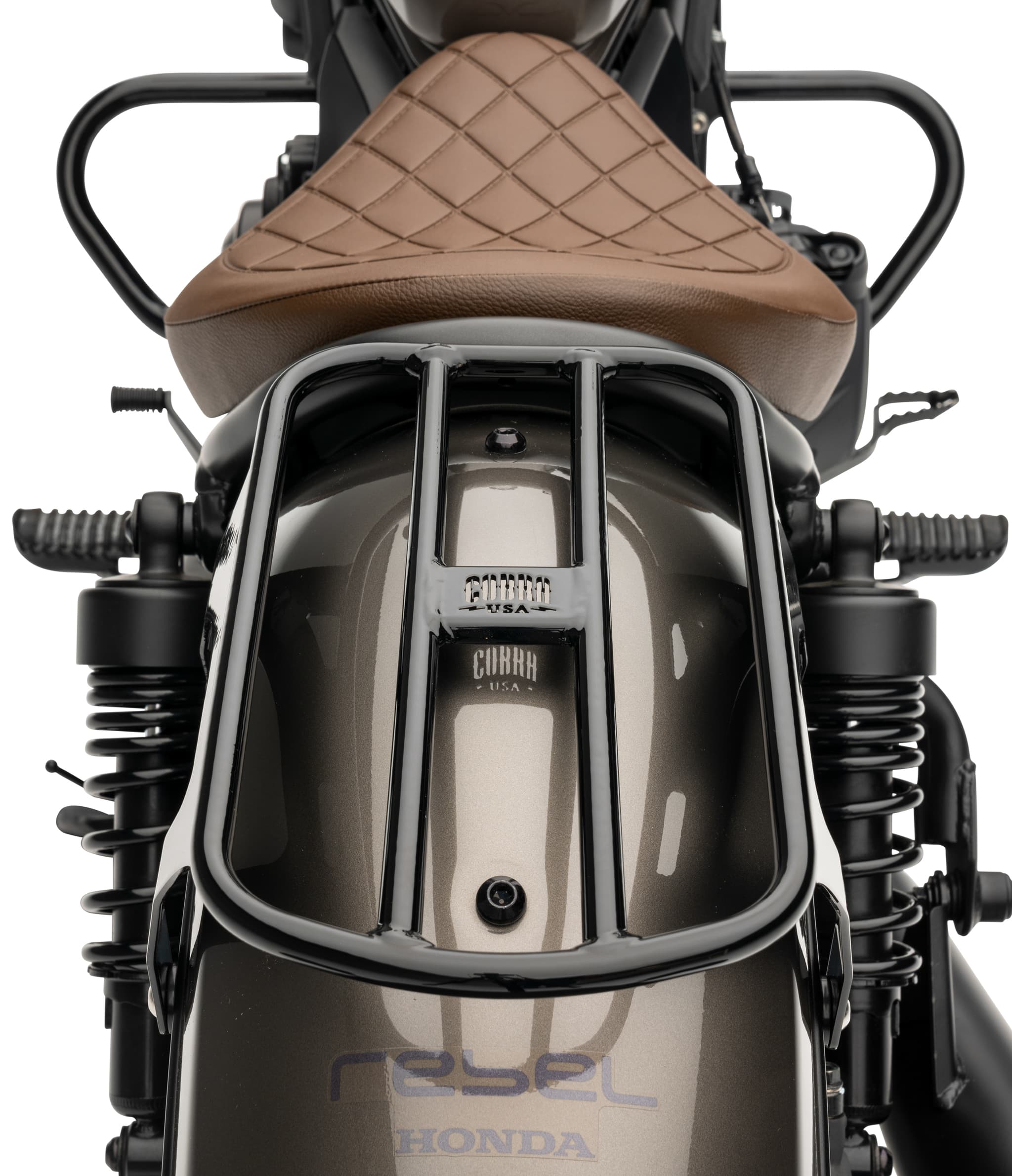 Cobra Solo Luggage Rack Tube Black Honda Rebel 300/500