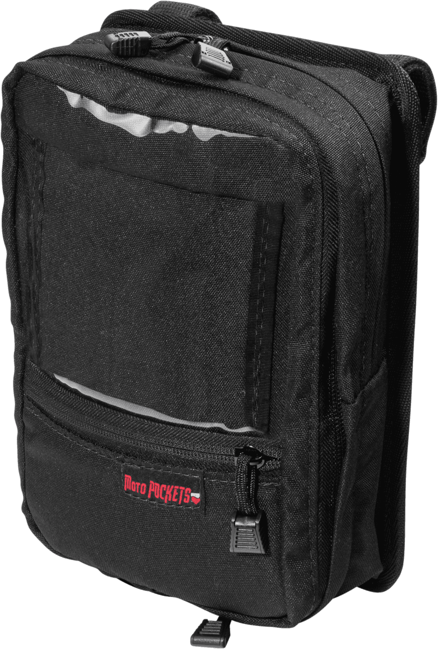 Moto Pockets Utility Bar Bag Black 7.5X10.5X3