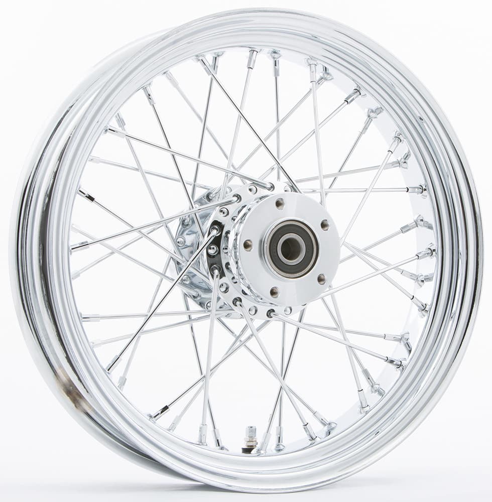 HardDrive Rr 40-SPK Chrome 18X3.5 Bt/XL-Hub 3/4" Axl Pre 99
