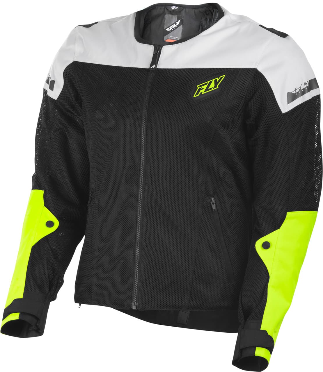 Fly Racing Flux Air Mesh Jacket Black/Hi-Vis SM