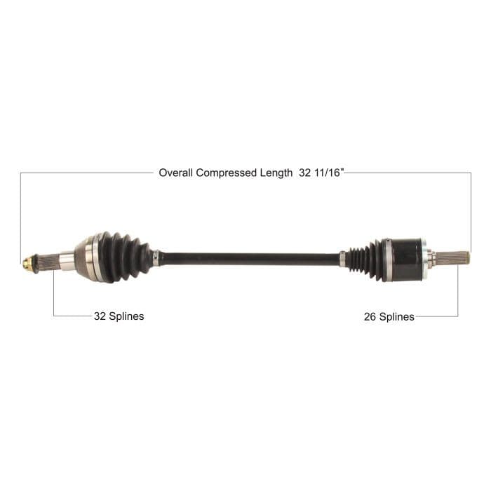 TYTANEUM OE REPLACEMENT CV AXLE KAWASAKI FRONT RIGHT