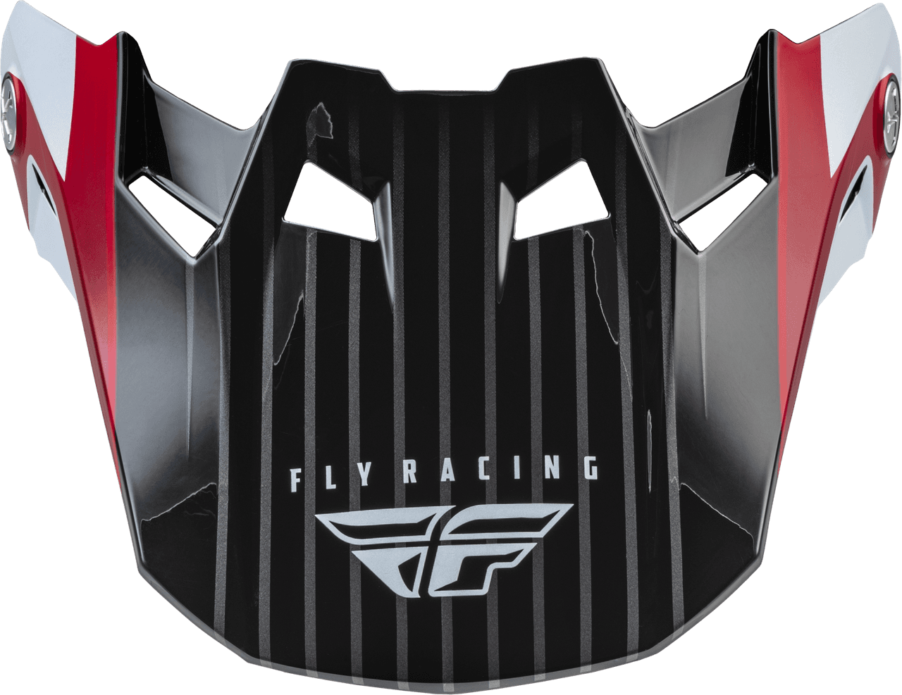 Fly Racing Formula Carbon Prime Visor Red/White/Red Carbon MD/LG