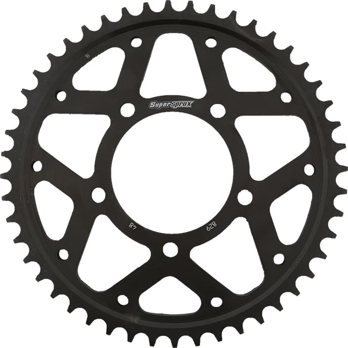 Supersprox Rear Sprocket Steel 48T-530 Black Suzuki